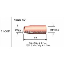 TWC หัวฉีดเชื่อม 21-50F